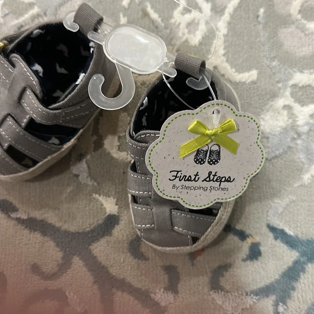 💕 Stepping stones first steps gift baby shoes pair NWT $34 sz 2 3-6 months 💕